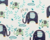 Elephant Splash 12x12 Sweet Bobbins Wet Bag - SEAM SEALED - Snap Strap - Boutique Quality