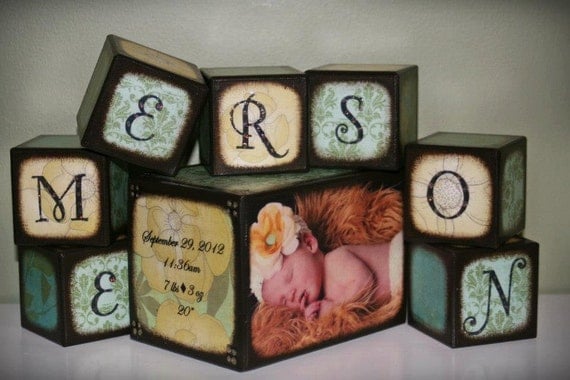 Birth Announcement Blocks