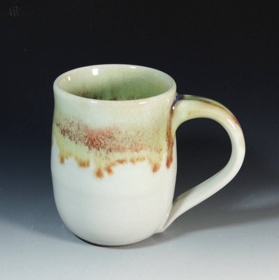 Stoneware Mug / 12 oz./  Wheel Thrown Pottery in Stoneware Clay