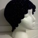Ladies Hat in Soft Black Sparkles