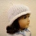 American Girl Doll Knit Beanie White