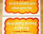 DISCOUNT BUNDLE Golden Slumbers Beatles Nursery Prints