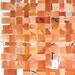 Orange Paper Weaving- Original Watercolor Mixed Media- Contemporary Decor-15x15