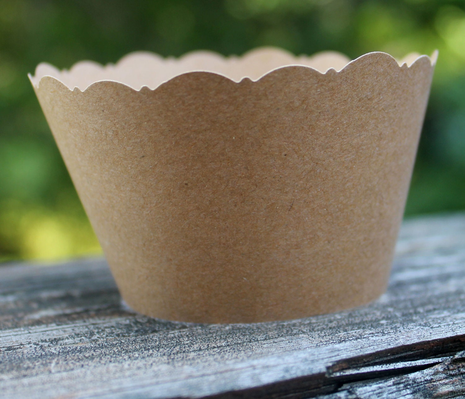 Brown Kraft Paper Cupcake Wrappers Weddings Showers Birthdays