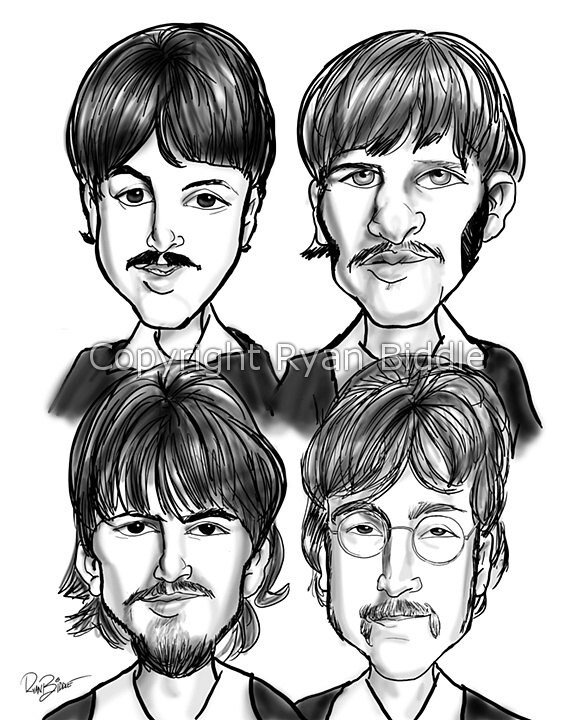 Caricature John Lennon