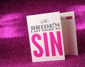 SINgle Bachelorette Party Invitations (Set of 10)