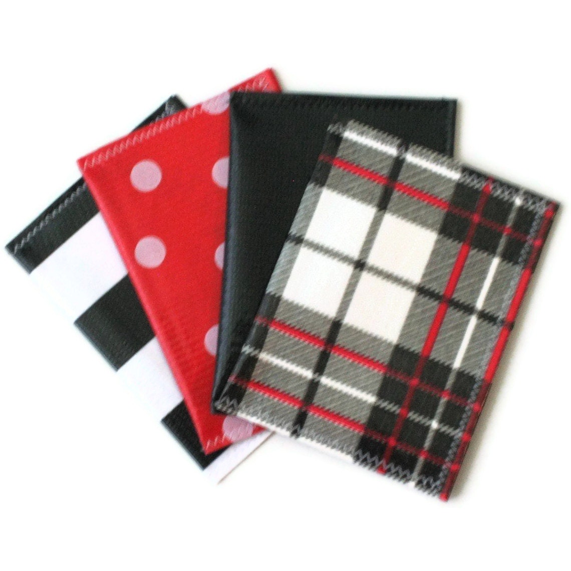 Oilcloth Pocket Card Keeper for Gift Cards, Business Cards, Credit Cards, Membership Cards