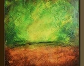On Sale - Spanish Moss 3 - 24 x 24 - Abstract Acrylic Painting - Contemporary Wall Art