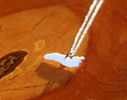 Hand Cut Lake Ontario Necklace