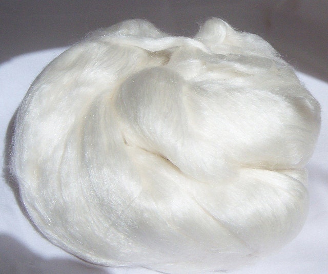 50/50 Merino Silk Brick Undyed - Half Brick - 2.2 oz