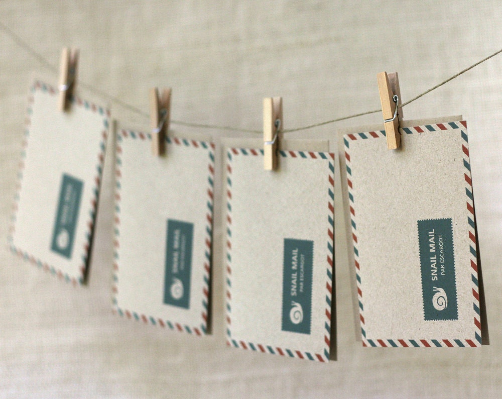 Note Card Set - Snail Mail