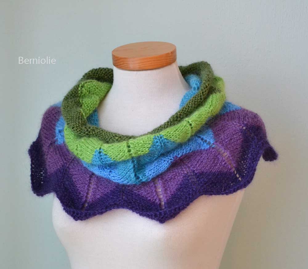 INSTANT DOWNLOAD, FLOWER, Knitting cowl pattern pdf
