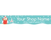 Etsy Banners - Christmas Owl Banner - 23