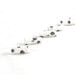 Beads Textile Beads Fabric with Black Paw Prints on a White Background