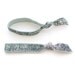 The Silver Glitter Hair Tie Package - 2 Elastic Silver Grey Glitter Hair Ties that Double as Bracelets by Mane Message on Etsy