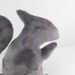 Squirrel Softie Stuffed Animal Plush Squirrel Baby Toy Grey White