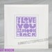 I Love You to the Moon And Back Baby Nursery Inspirational Quote 8x10