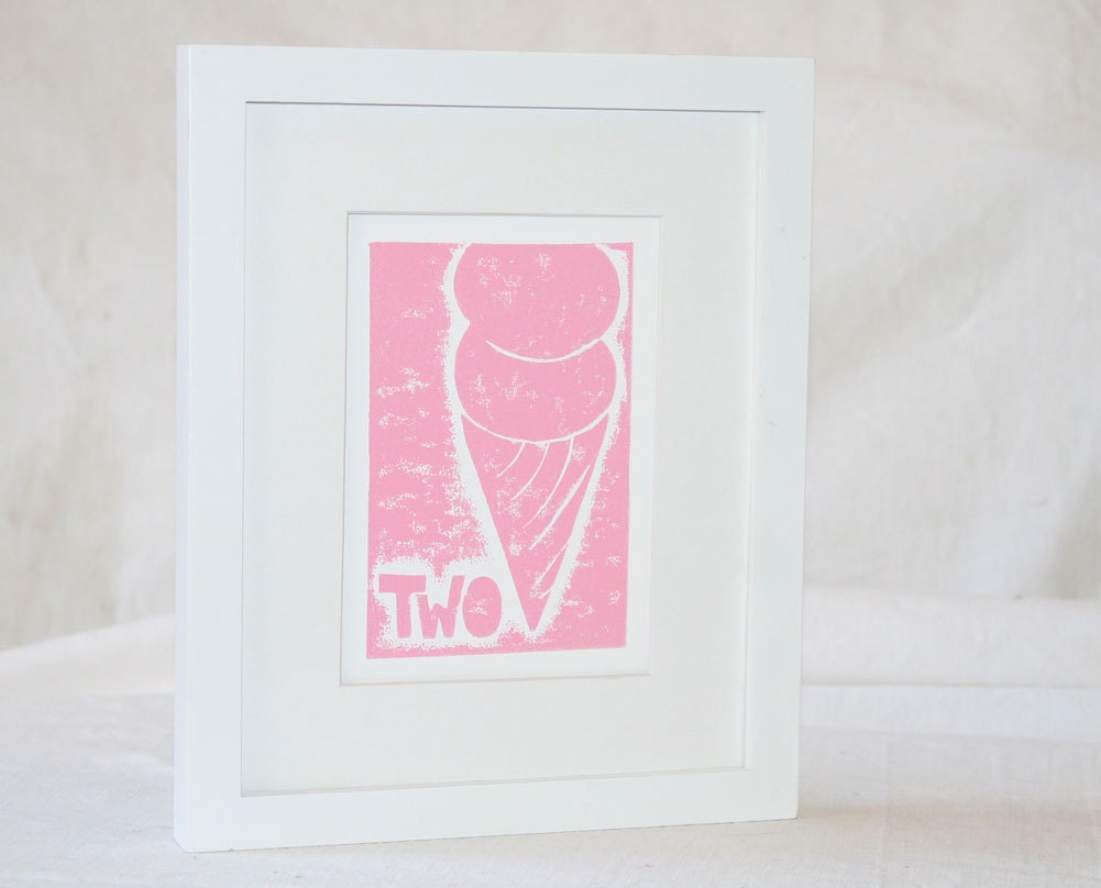 WALL ART Children's room decor Ice Cream Cone Nursery Art Print SALE