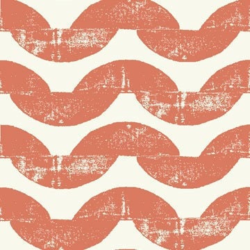 Ty Pennington Impressions Wave in  Spice fabric by the yard