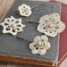 Lace hair accessories, wedding bobby pins, bridal hair pins, crochet and pearls - attic treasures