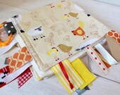 Sensory Baby Blanket - Gender Neutral Baby Blanket  - Animals on the Farm