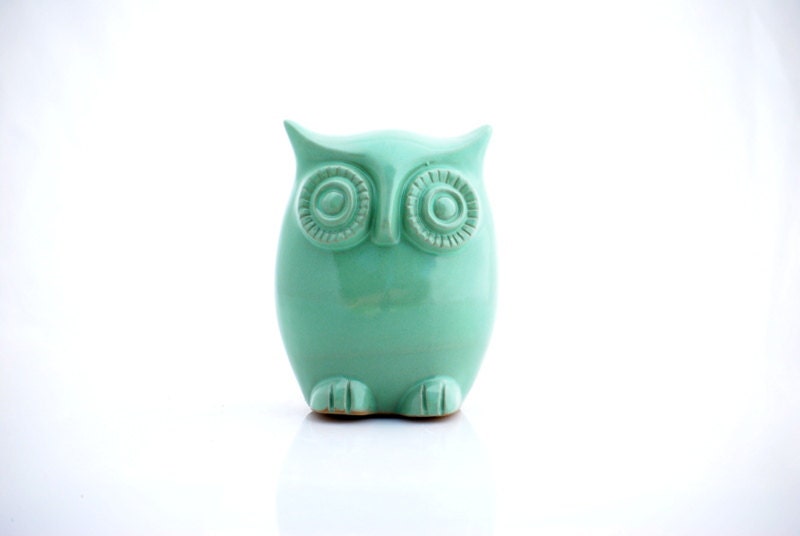 Ceramic Owl decor  - LARGE new size - claylicious