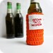 Beer Koozie Bottle Can Koozie Grown Ass Woman orange red funny crochet handmade cozy cover cozy cover cover