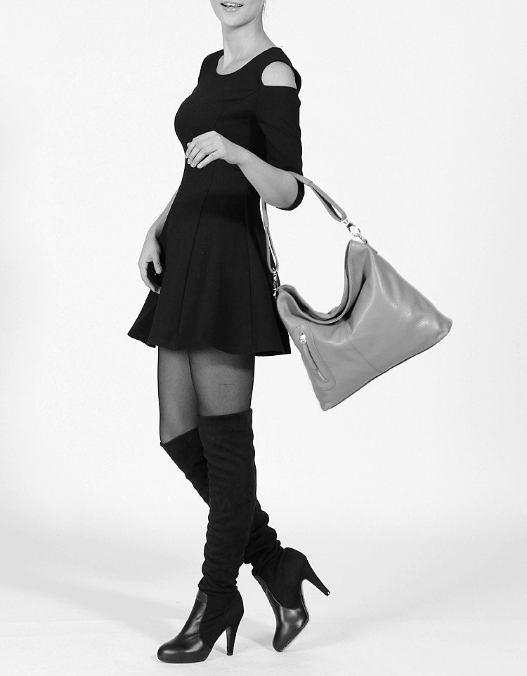Leather hobo, leather crossbody bag---Adeleshop handmade Leather bag Messenger Diaper bag Shoulder bag Tote Handbag