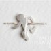 Portal Studs: In One Ear and Out The Other - Portal 2 Inspired Handmade Silver Earrings / Posts