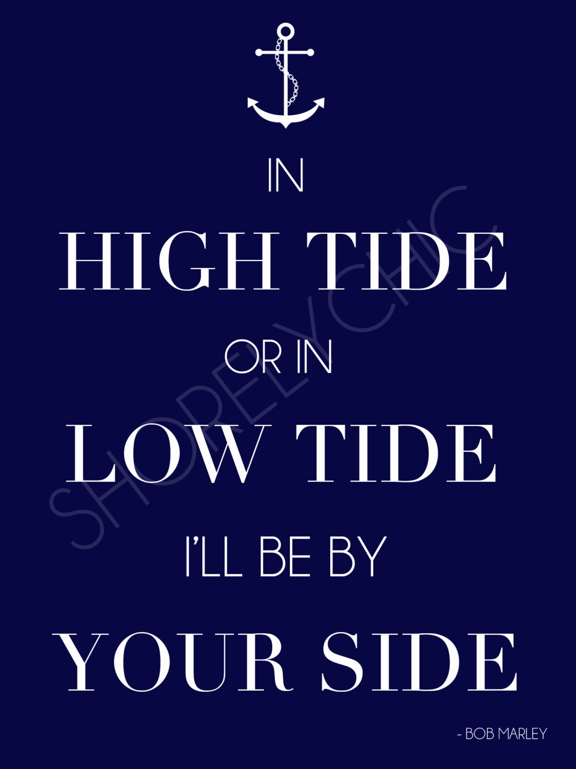 High Tide or Low Tide Anchor Print