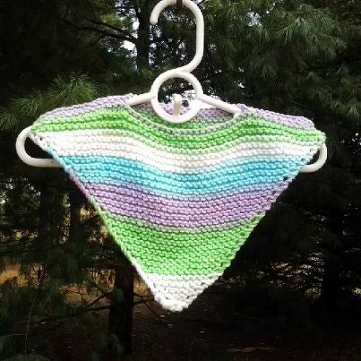 Knitted Cotton Baby Poncho Newborn Size