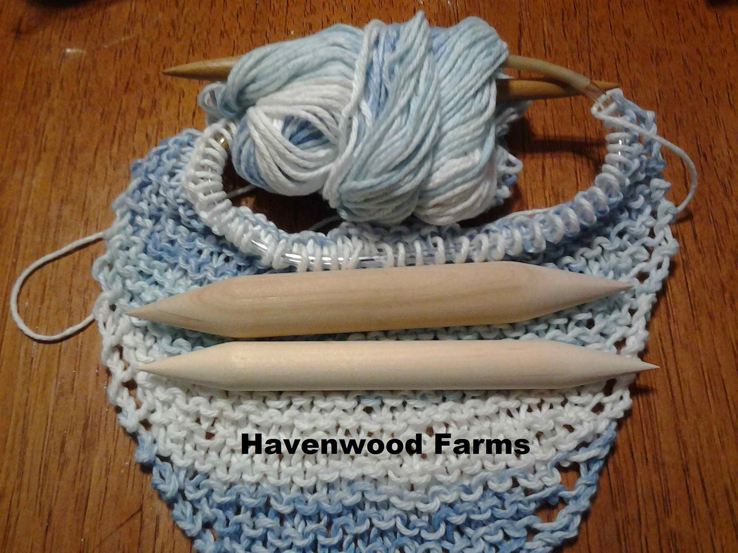 Extra Large Wooden Cable Stitch Holder Double Pointed Knitting Needle