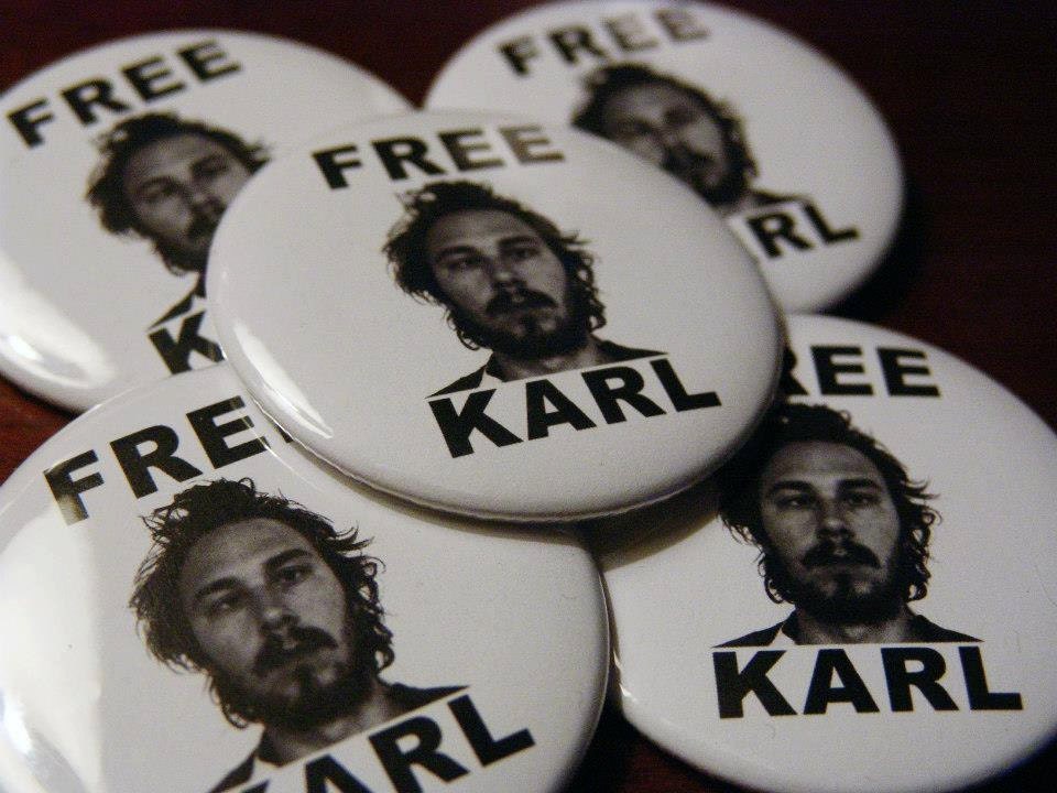 free karl workaholics 2.25 inch button
