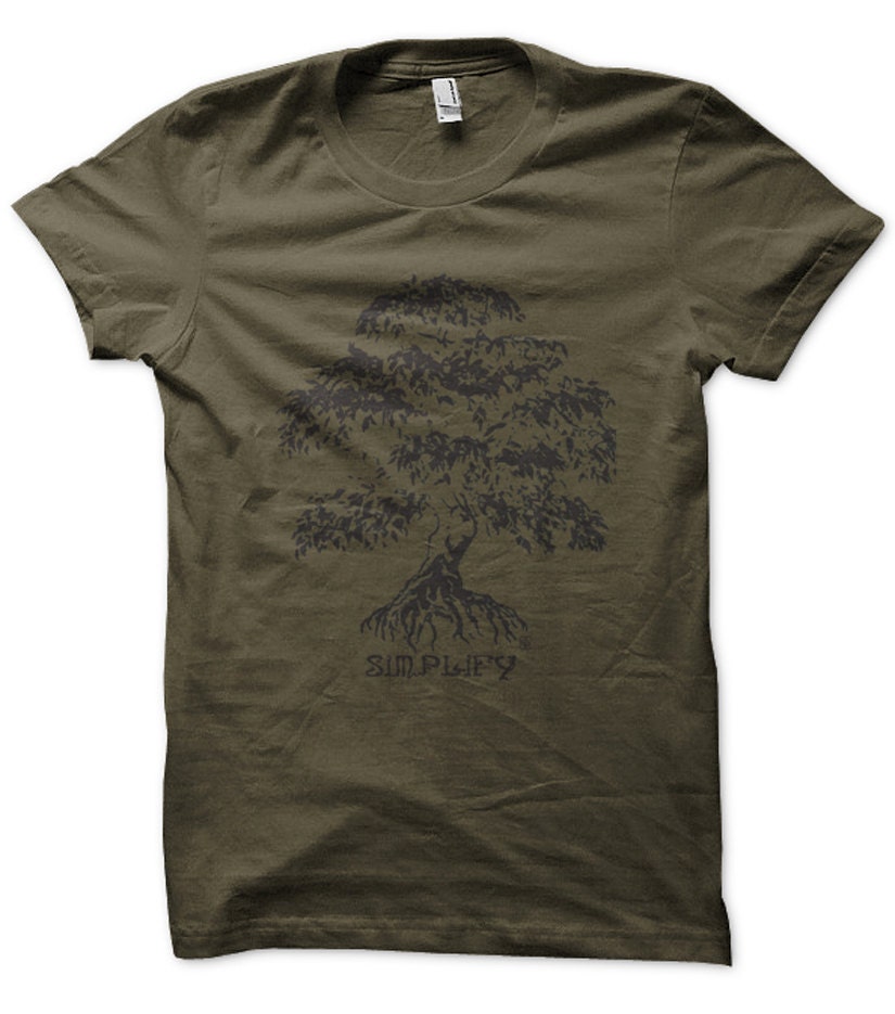 Simplify  Banyan Tree on American Apparel Lieutenant T shirt