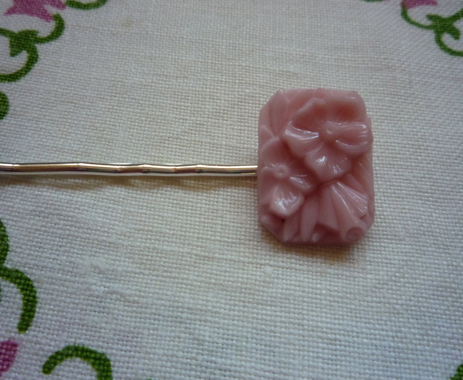 Glass bobby pin Sakura