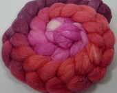 Gradient-Dyed 75/25 BFL/Silk Roving 4oz  (SKU 205)