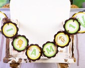 King of the Jungle Themed I AM 1 MINI High Chair Banner Happy First Birthday Party Decorations in Green, Yellow and Brown Il_170x135