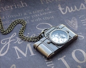 Bronze Camera Necklace - Enchanted Steampunk Photographer - Jewelry By TheEnchantedLocket - UNIQUE Bride Wife Daughter Anniversary Present