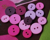 Round Buttons mixed size- Pink tone- 60 Buttons Only 3.55 USD
