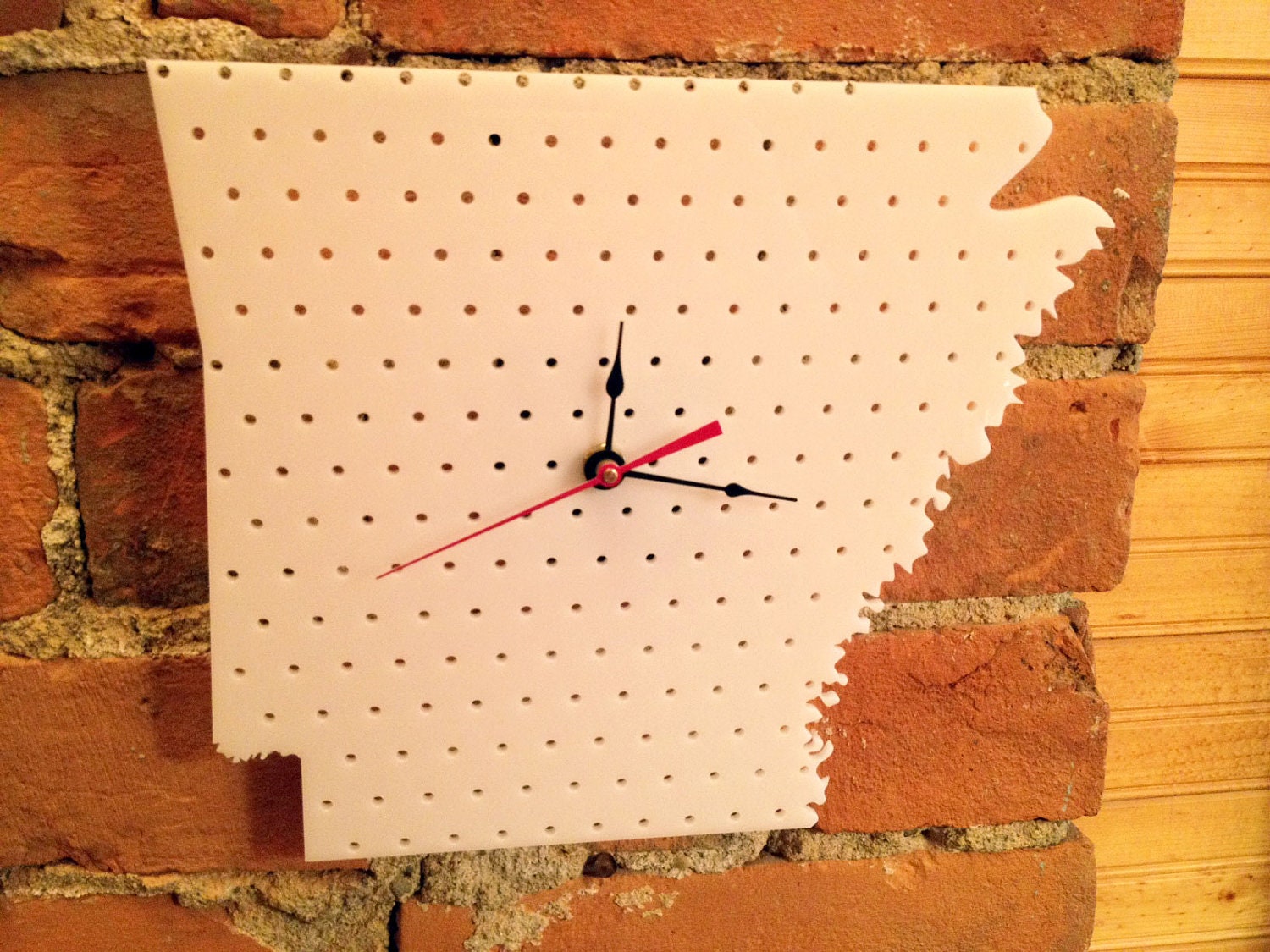 Laser Cut Arkansas Wall Clock