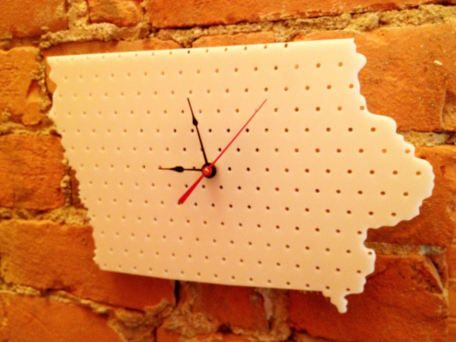 Laser Cut Iowa Clock