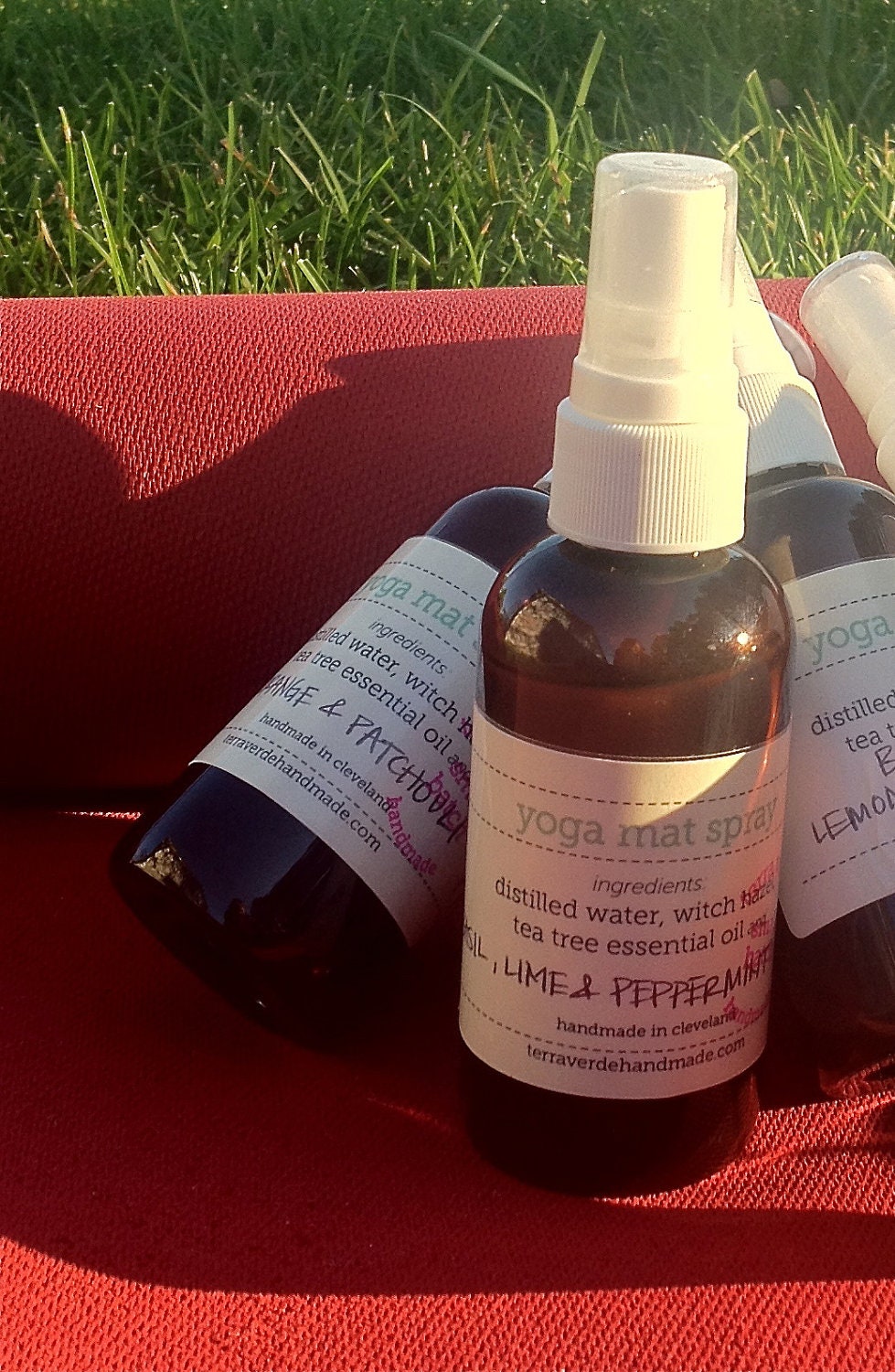 natural yoga mat spray