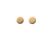 simple brass circle studs