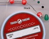 0.009 inch diameter Tough Thread white bead and jewelry thread, 5 yd spool