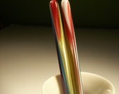 Acrylic hair sticks Rainbow 5 in.