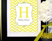 Personalized PDF Printable Custom Color Chevron Stripe Name Print Il_170x135