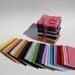 35 hand dyed wool felt squares...