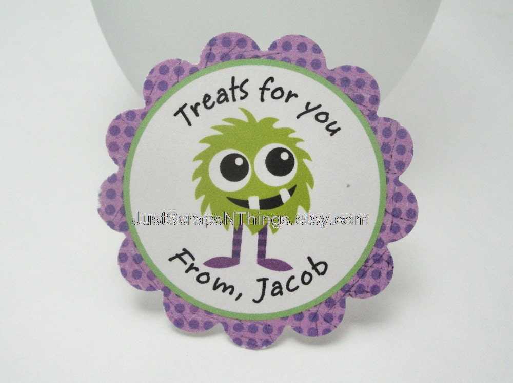 Monster tags - Boy favor tags by Just Scraps N Things