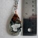 Jasper Necklace, Natural Stone Pendant, Tiger Eye Gemstone, Copper, Bold, Statement, Black Sterling Silver - Snowy Heart