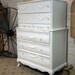 Painted Cottage Chic Shabby White French Dresser CH381